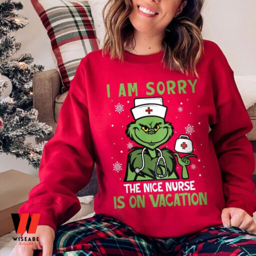 Nurse Grinch Christmas Sweatshirt, Christmas Grinch Shirt, Christmas Gift