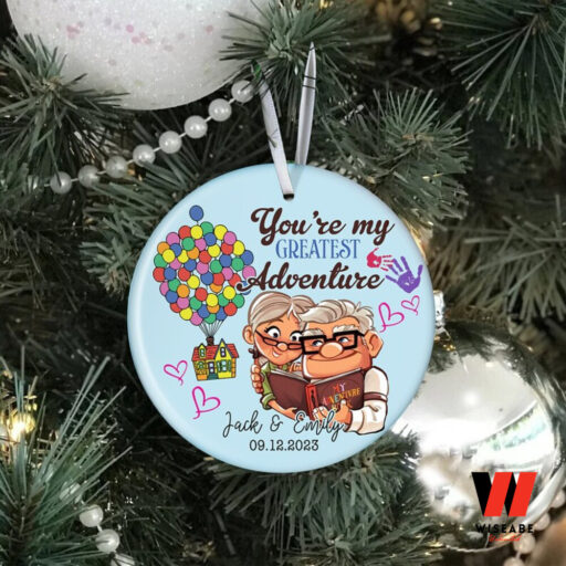 Personalized Carl and Ellie Christmas Ornament, Couple Ornament