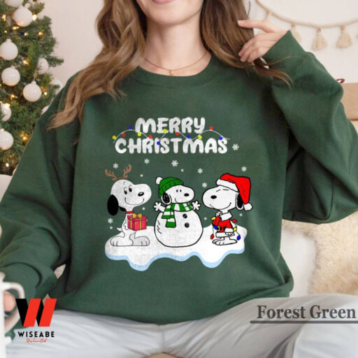 Merry Christmas Snoopy Cartoon Christmas Sweatshirt