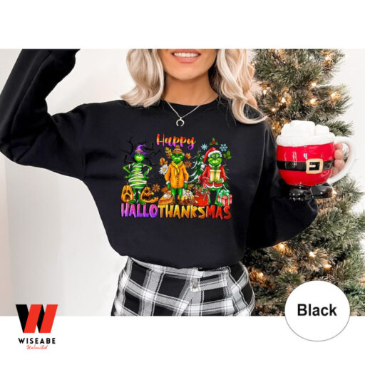 Grinchmas Hallothanksmas Sweatshirt, Merry Christmas Sweatshirt