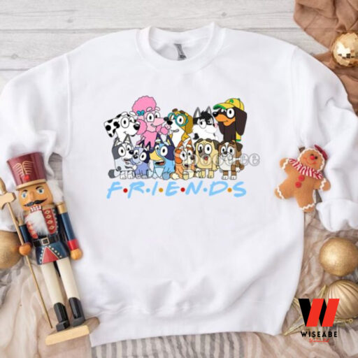 Bluey And Friends Christmas Sweatshirt, Friends Christmas Gift