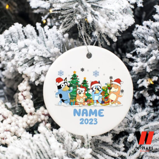 Bluey Christmas 2023 Ornament, Bluey Dog Christmas Ornament