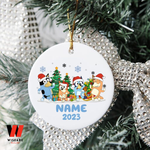 Bluey Christmas 2023 Ornament, Bluey Dog Christmas Ornament