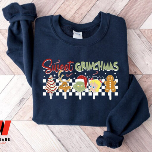 Candy Sweet Grinch Christmas Sweatshirt