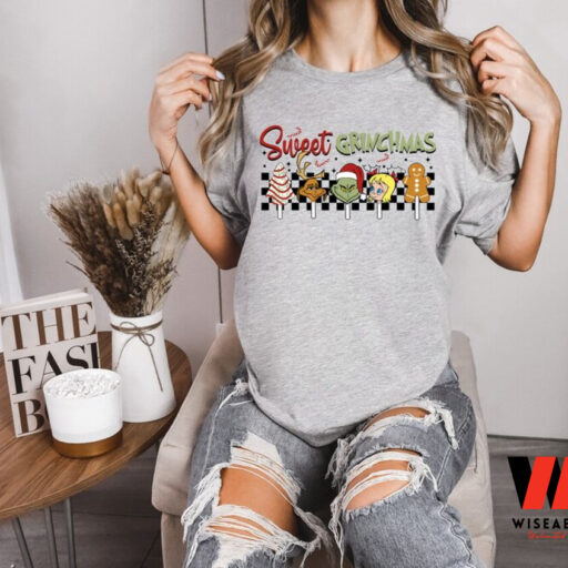 Candy Sweet Grinch Christmas Sweatshirt