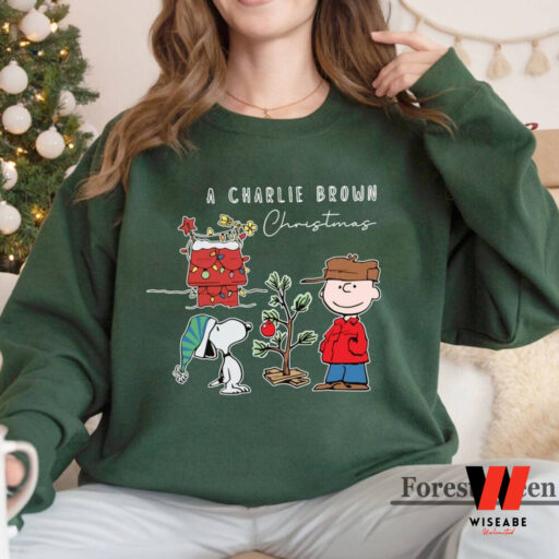 Charlie and the Snoopy Christmas Sweatshirt