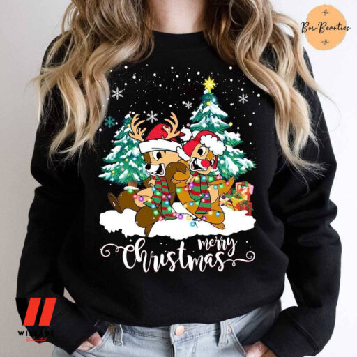 Chip And Dale Disney Merry Christmas Shirt