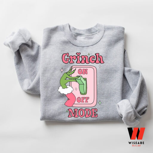 Christmas Grich Hand Sweatshirt, Grinch Mode On Shirt