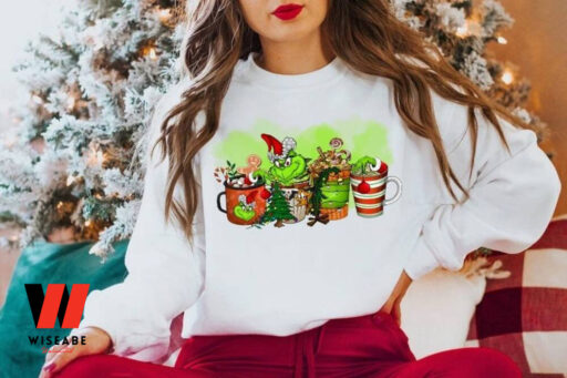 Christmas Grinch Coffee Sweatshirt, Grinch Coffee Cup Shirt