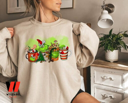 Christmas Grinch Coffee Sweatshirt, Grinch Coffee Cup Shirt