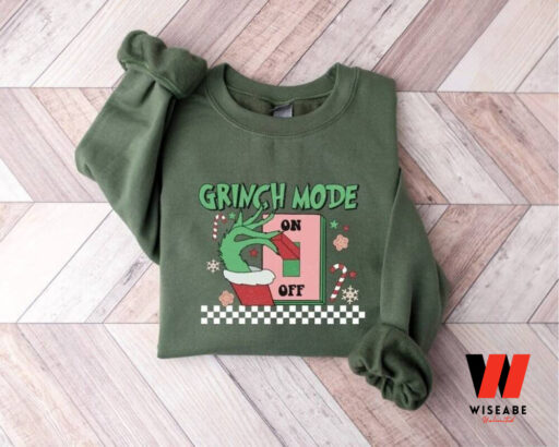 Christmas Hand Grinch Mode Funny Sweatshirt