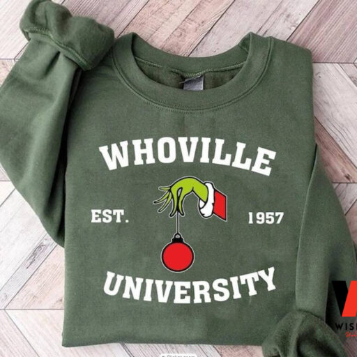 Christmas Whoville University Est 1957 Sweatshirt, Christmas Party Shirt