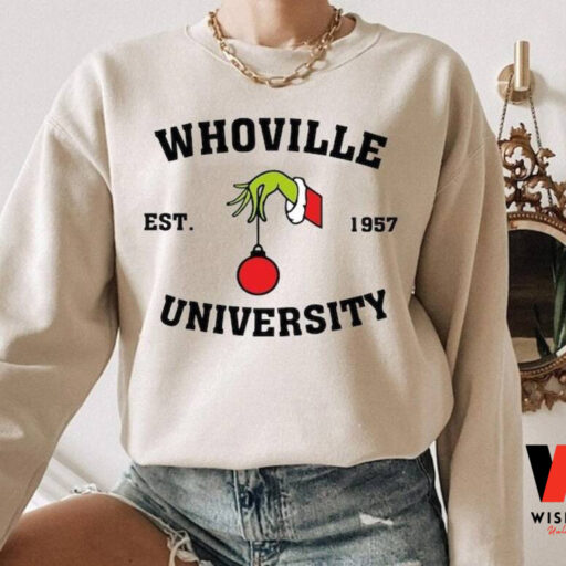 Christmas Whoville University Est 1957 Sweatshirt, Christmas Party Shirt