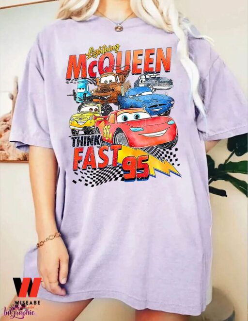 Disney Cars Light McQueen Shirt, McQueen 1977 Shirt