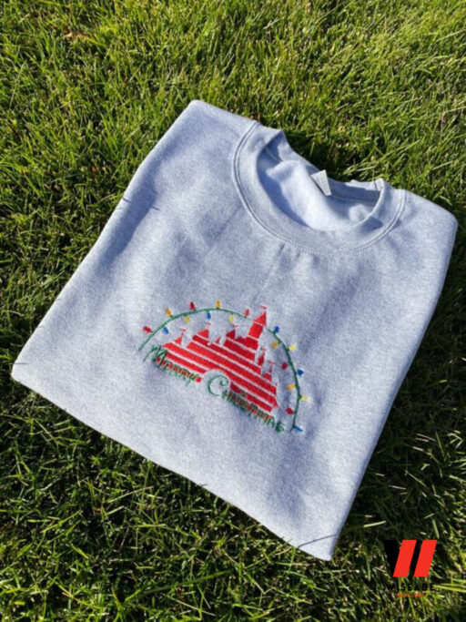 Disney Embroidered Sweatshirt, Merry Christmas Gift