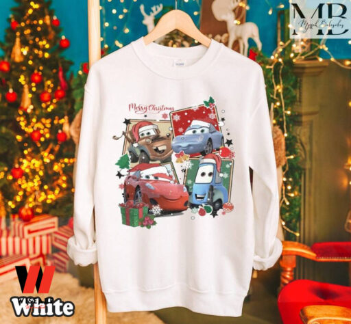 Disney Pixar Cars Merry Christmas Shirts