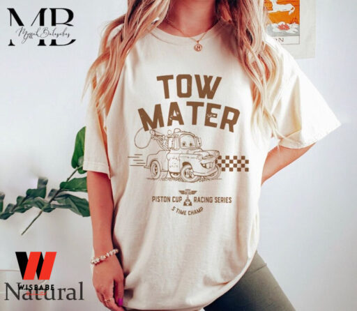 Disney Pixar Tow Mater Shirt, Cars Lightning McQueen Piston Cup Shirt