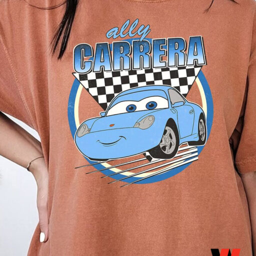 Disney Sally Carrera Shirt, Disney Pixar Cars Shirts