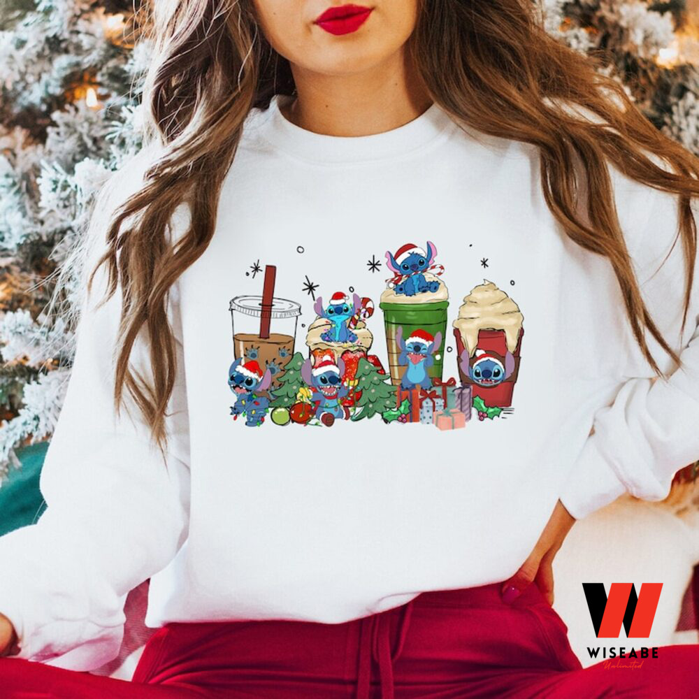 Disney Stitch Christmas Light Embroidered Sweatshirt Inspired Crewneck  Sweatshirt Christmas Xmas