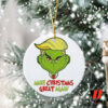 Funny Trump Grinch Christmas Ornament, Ceramic Ornament