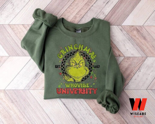 Grinch Christmas Whoville University Sweatshirt