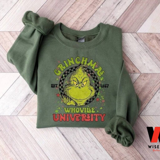 Grinch Christmas Whoville University Sweatshirt