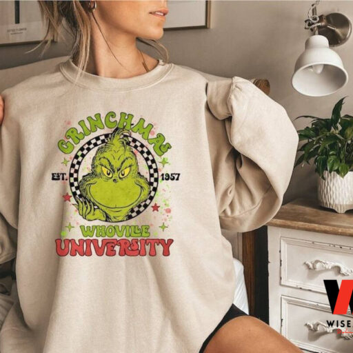 Grinch Christmas Whoville University Sweatshirt