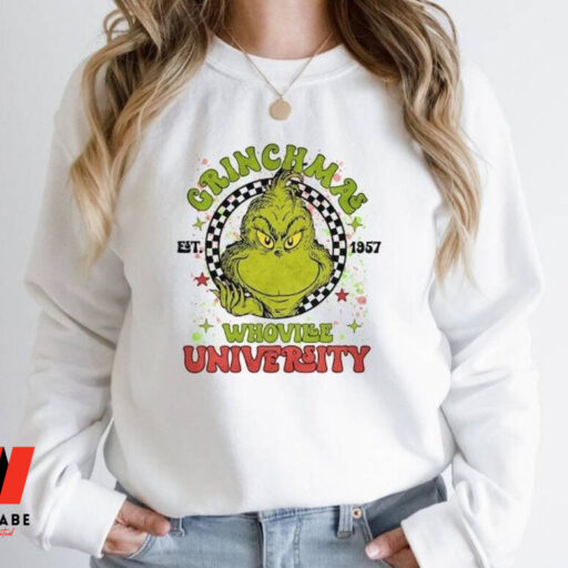 Grinch Christmas Whoville University Sweatshirt