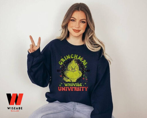 Grinch Christmas Whoville University Sweatshirt