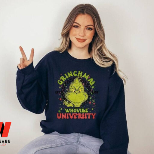 Grinch Christmas Whoville University Sweatshirt