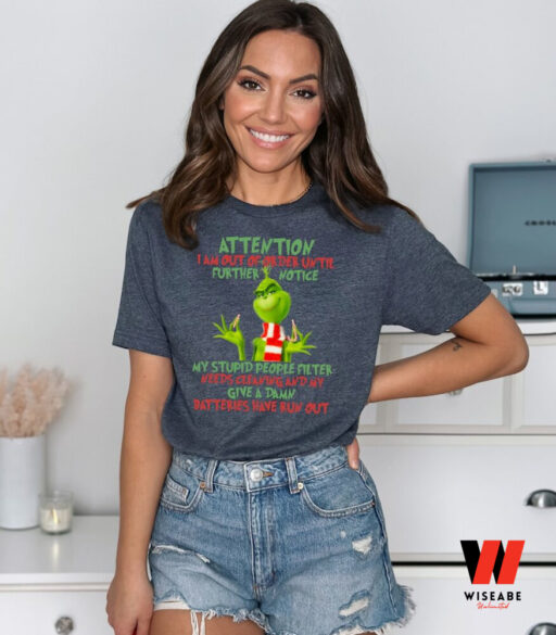 Grinch Give a Damn Sweatshirt, Grinch Christmas Shirt