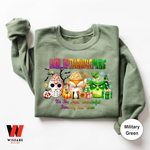 Grinch Hallothanksmas Holiday Sweatshirt