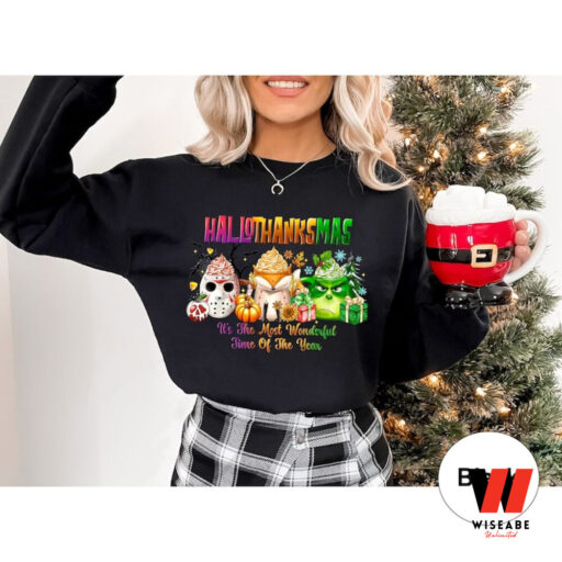 Grinch Hallothanksmas Holiday Sweatshirt