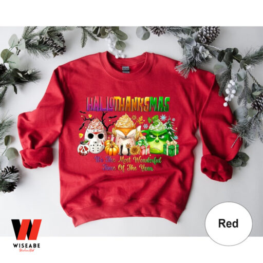 Grinch Hallothanksmas Holiday Sweatshirt
