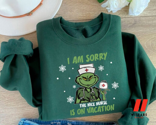 Grinch Nurse Christmas Sweatshirt, Christmas Grinch Tee