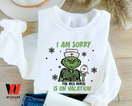 Grinch Nurse Christmas Sweatshirt, Christmas Grinch Tee