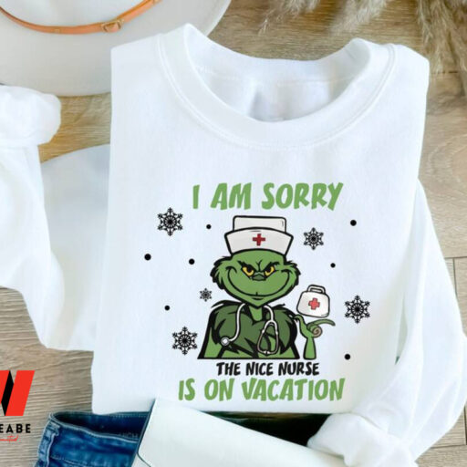 Grinch Nurse Christmas Sweatshirt, Christmas Grinch Tee