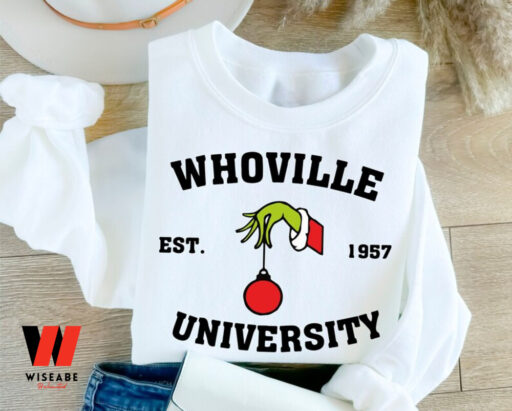 Grinch Christmas Whoville University Est 1957 Sweatshirt