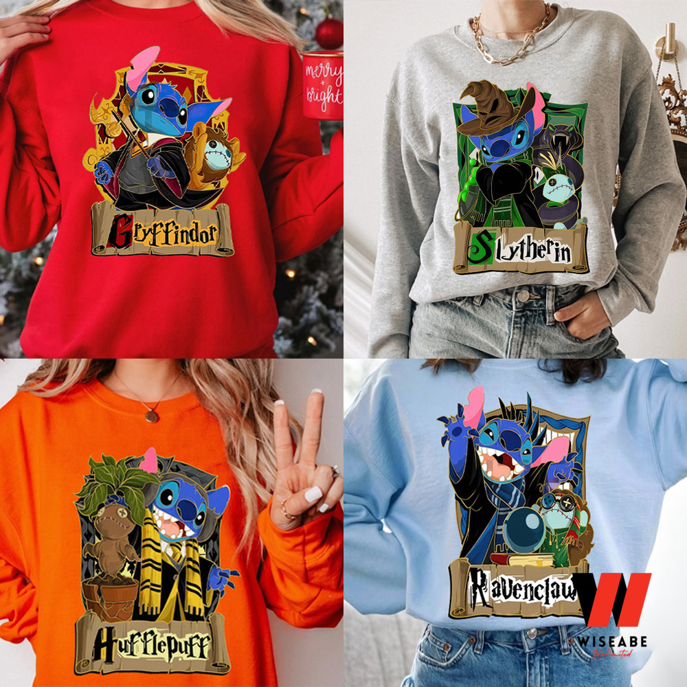 Hogwarts House Stitch Harry Potter Sweatshirt, Trendy Stitch