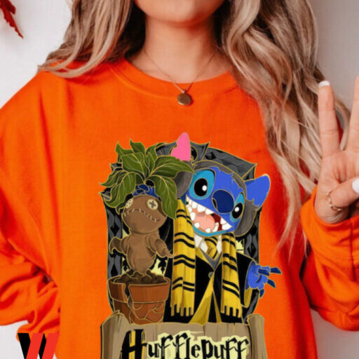 Hogwarts House Stitch Harry Potter Sweatshirt, Trendy Stitch Sweatshirt