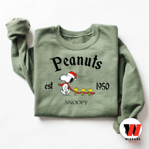 Peanuts Snoopy Est 1950 Christmas Sweatshirt, Snoopy Dog Gift