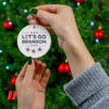 Let’s Go Brandon Ornament, Republican Gift, Funny Christmas Gifts