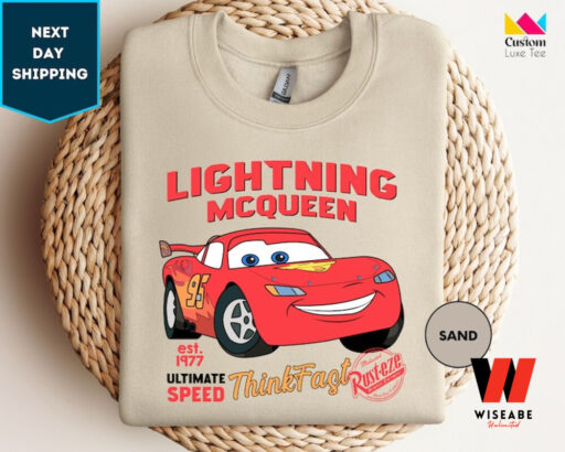 Lightning McQueen Race Sweatshirt, Disney Pixar Car Sweatshirt