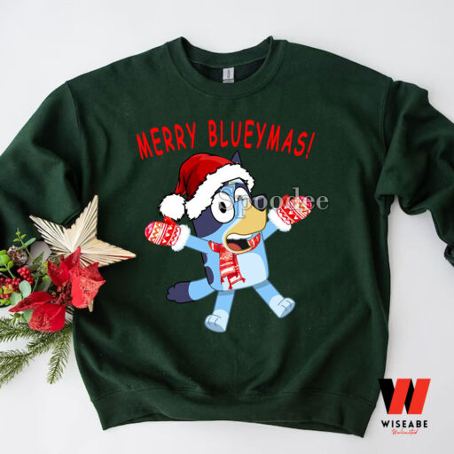 Merry Blueymas Sweatshirt, Bluey Christmas