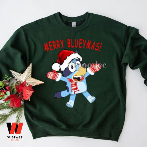 Merry Blueymas Sweatshirt, Bluey Christmas