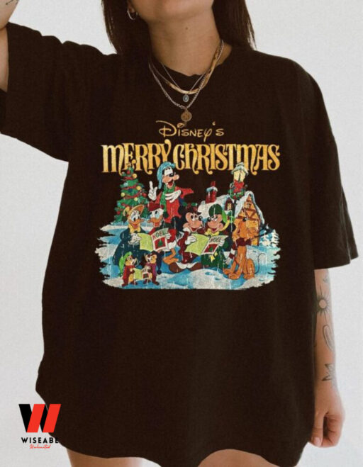 Merry Christmas Mickey and Friends Disney Shirt, Christmas Gift for Friend