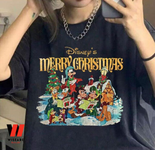 Merry Christmas Mickey and Friends Disney Shirt, Christmas Gift for Friend