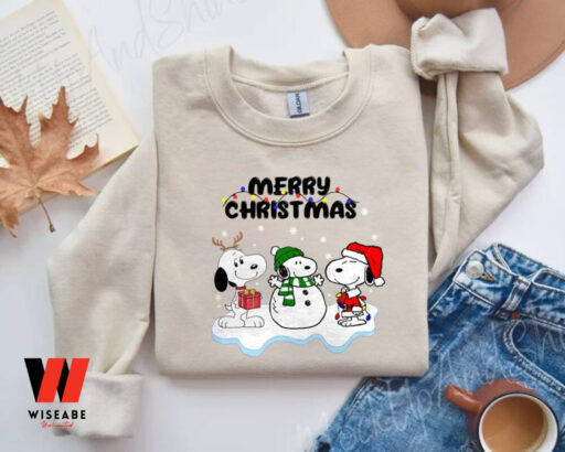 Merry Christmas Snoopy Cartoon Christmas Sweatshirt