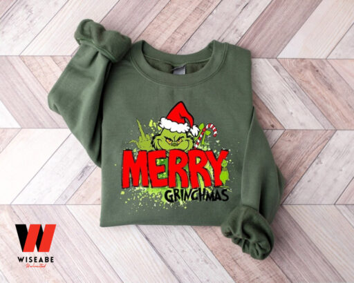 Merry Grinmas Sweatshirt, Grinch Santa Shirt