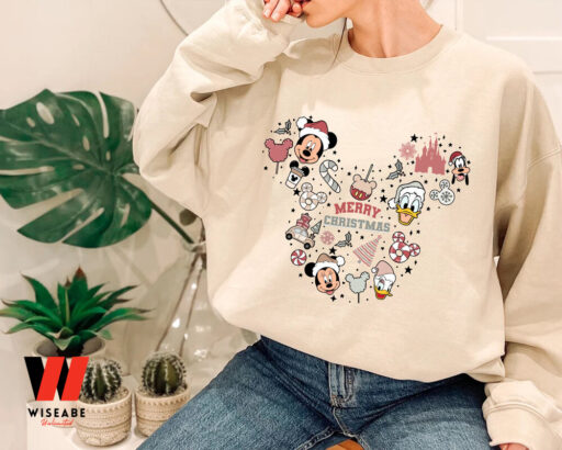 Mickey Disney Merry Christmas Sweatshirt,  Christmas Gift